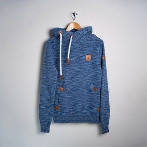 Wanakome Women's Ophelia Navy Space Dye Pullover Blue Hoodie Size Small